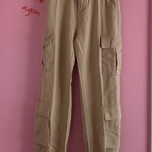 Women’s Tan Cargo Pants S M